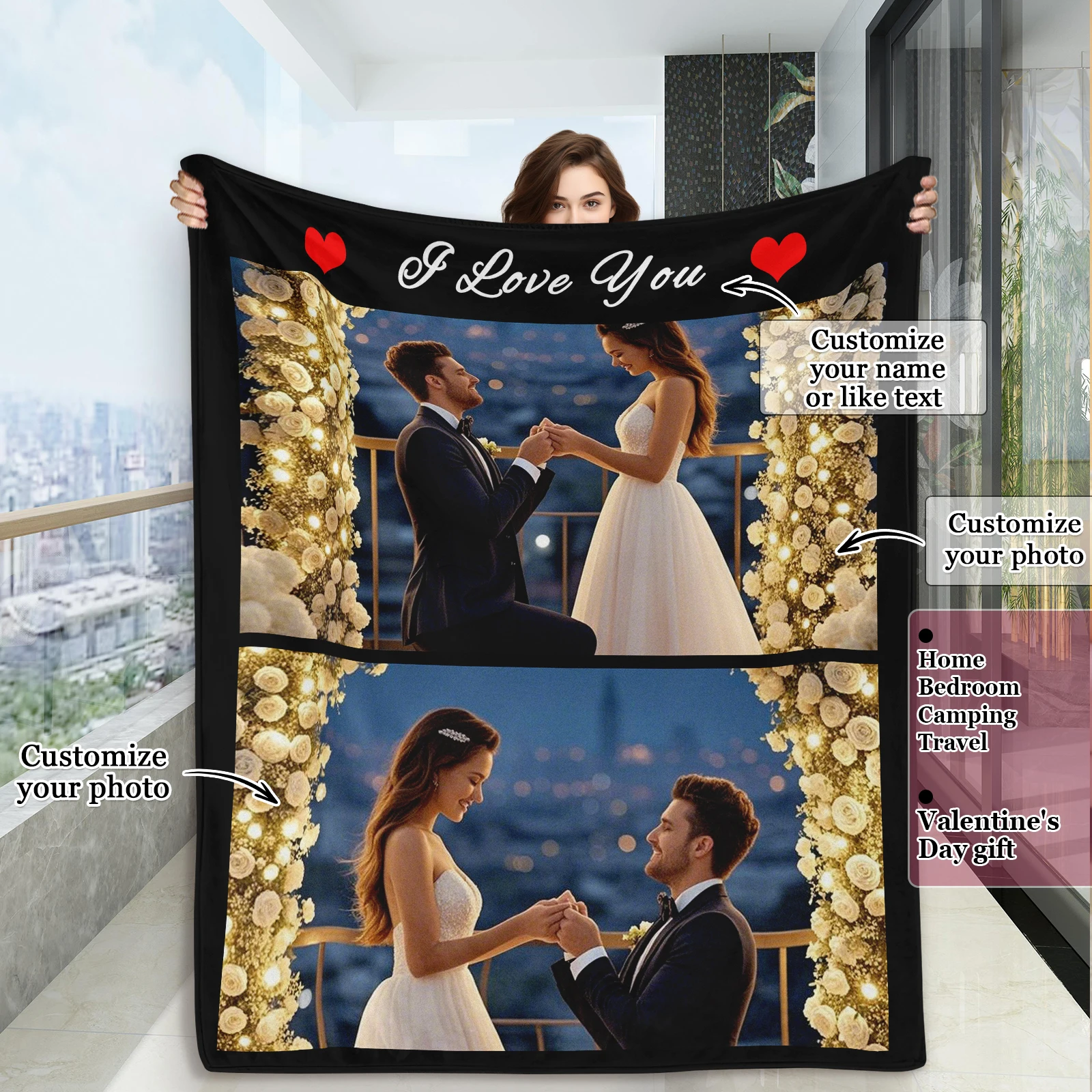 Customized Commemorative Blankets To Witness Love Wedding Suits Proposal Photos Unique Commemorative Gifts For Husbands Wives