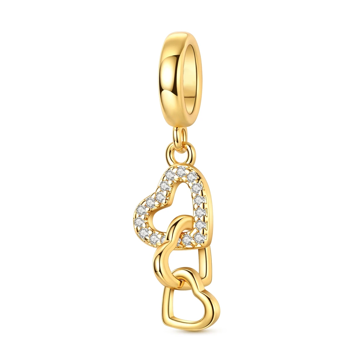 Original 925 Silber Gold Charms Perlen für Armband DIY Elefant Hund Herz Anhänger für Frau Schmuck