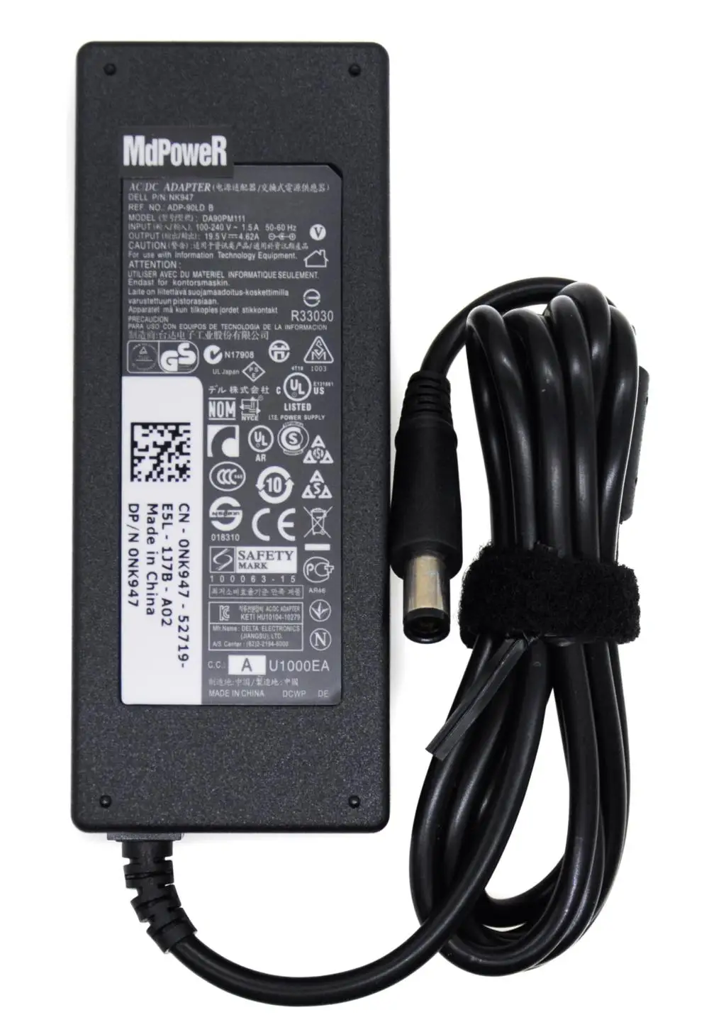 

Original 19.5V 4.62A 90W For DELLLA90PS1-00 LAPM90111 M1012 M4040 M411R M421R M431R laptop supply AC adapter charger