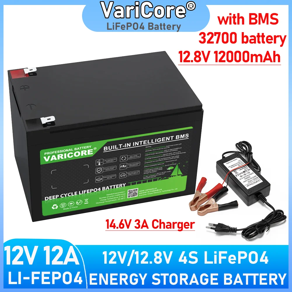 VariCore 4s Spray Cella di accumulo di energia agricola 12V/12.8V 12Ah LiFePO4 32700 Batteria al litio ferro fosfato