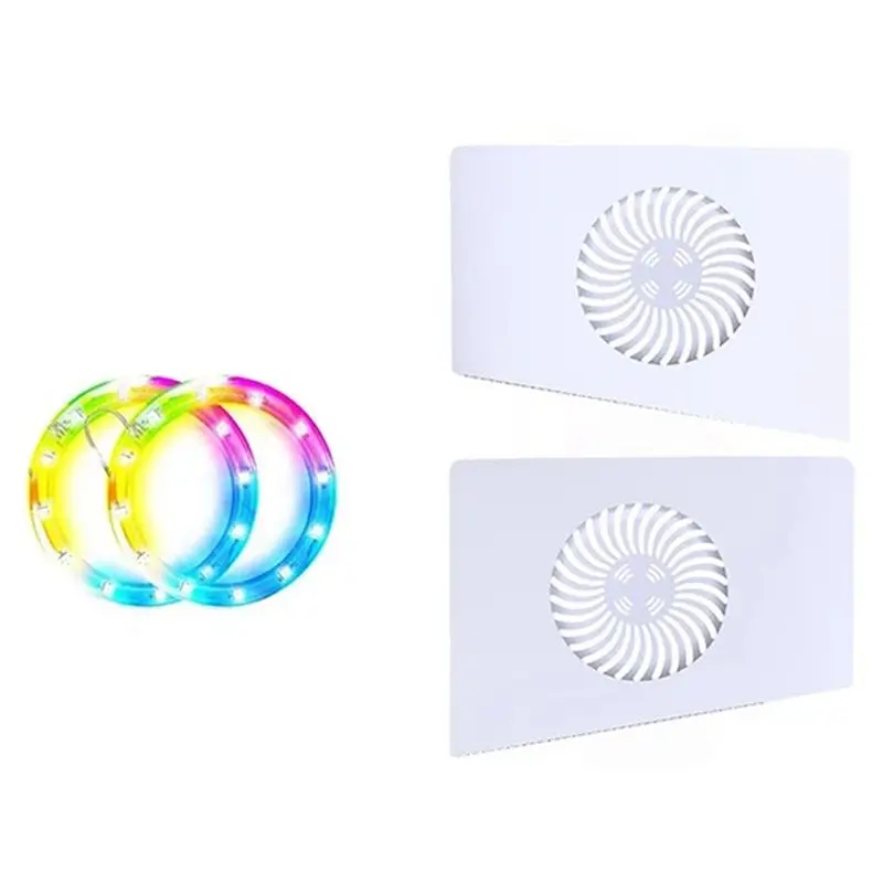 

AED6-для сменной панели консоли PS5 Pro, устойчивая к царапинам крышка панели с отверстиями для рассеивания тепла и световой полосой