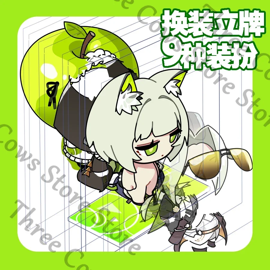 

Anime Arknights Kal'tsit Cosplay Cartoon Change One's Clothes Standing Sign Indicative Board Acrylic Stand Figure Ambitus Gift