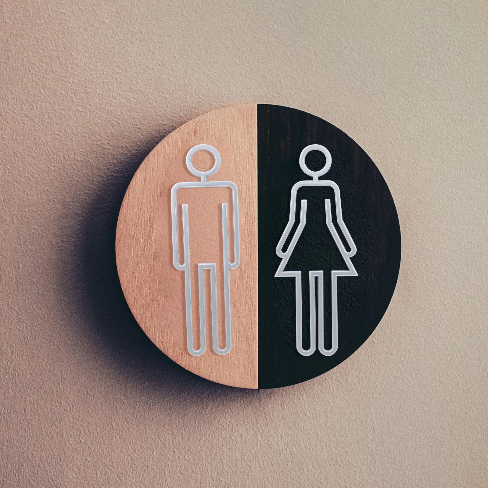 

Toilet Signs for Bathroom Door Restroom Symbol Decorate Identification Abs Miss