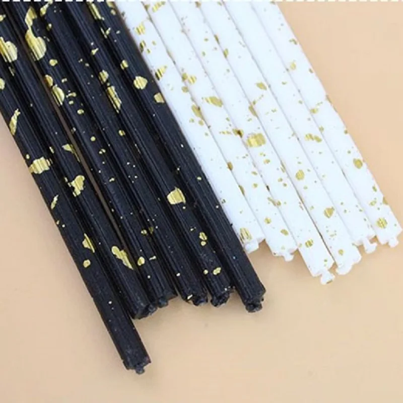 6pcs Long Children\'s Candles For Decorative Birthday Surprises Cake Wedding Tables Candle Black Halloween Centerpieces Candle