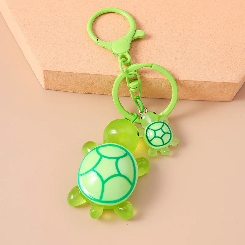 Bunte Cartoon-Tier-Schildkröten-Schlüsselanhänger aus Harz für Autoschlüssel, Souvenir-Geschenke für Frauen und Männer, Handtaschenanhänger, Schlüsselringe, DIY-Accessoires – Detail 8