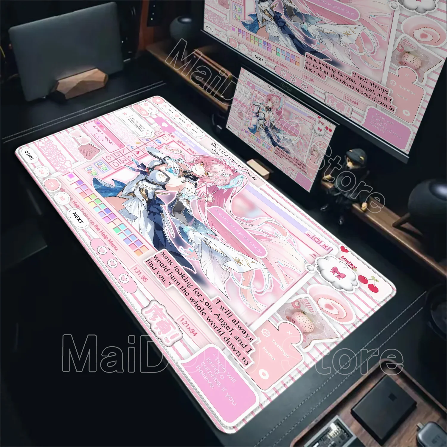 

Mouse Pad Laptop Gaming Accessories Keyboard Pad Wuthering Waves Aemeath Chisa Mousepad PC Anime Girl Jinhsi Cute Desk Mouse Mat
