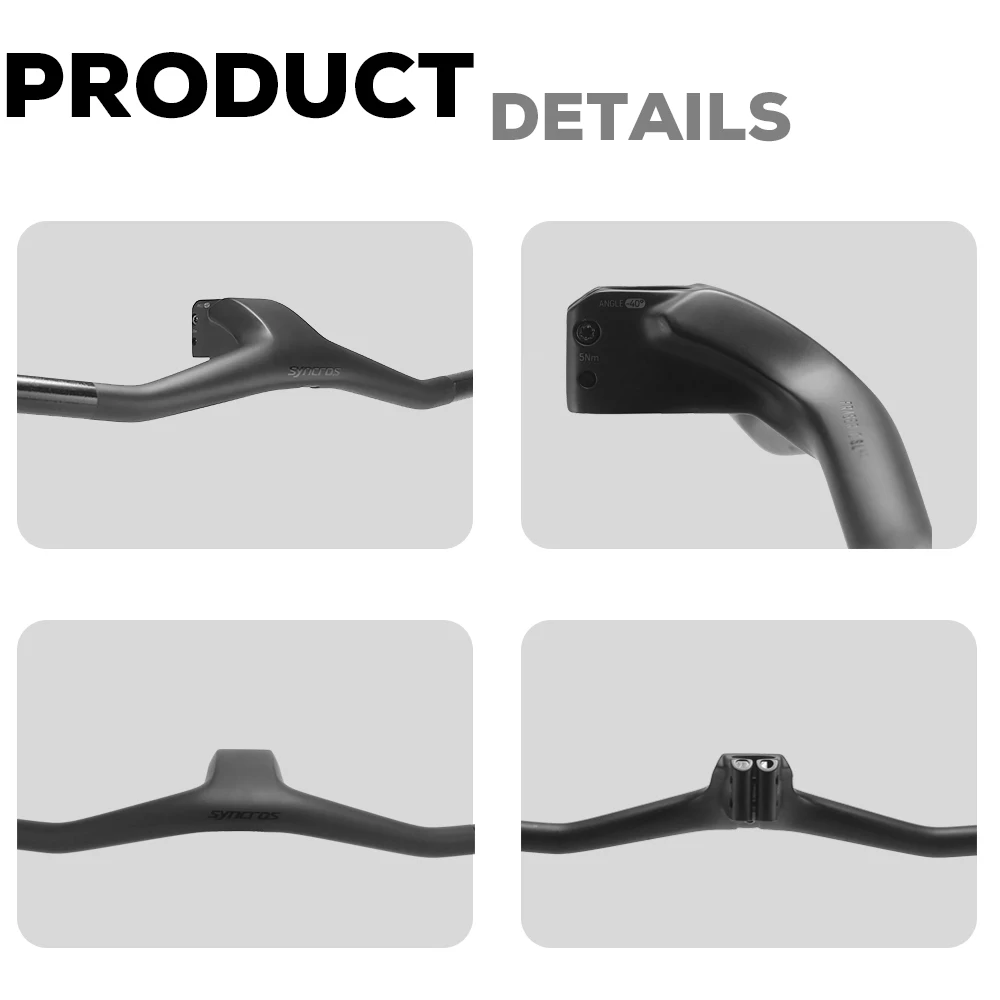 SYNCROS FRASER IC SL WC For Sparks Frame 740MM -40° Full Carbon Fibre Integrated Cockpit MTB Handlebar Titanium screws