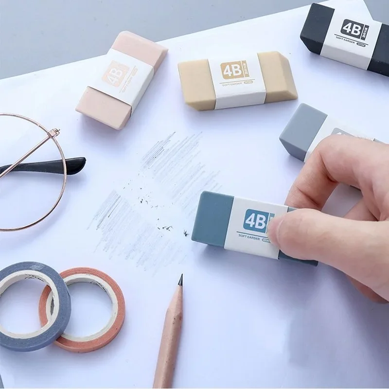 Мягкие корректирующие принадлежности, оставьте без следов, пластичность, карандаш для эскизов, ластик, канцелярские принадлежности, художественные ластики для рисования