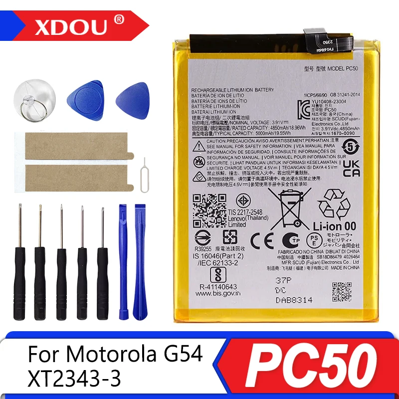 

Brand New PC50 5000mAh Battery For Motorola G54 XT2343-3 phone Batteries