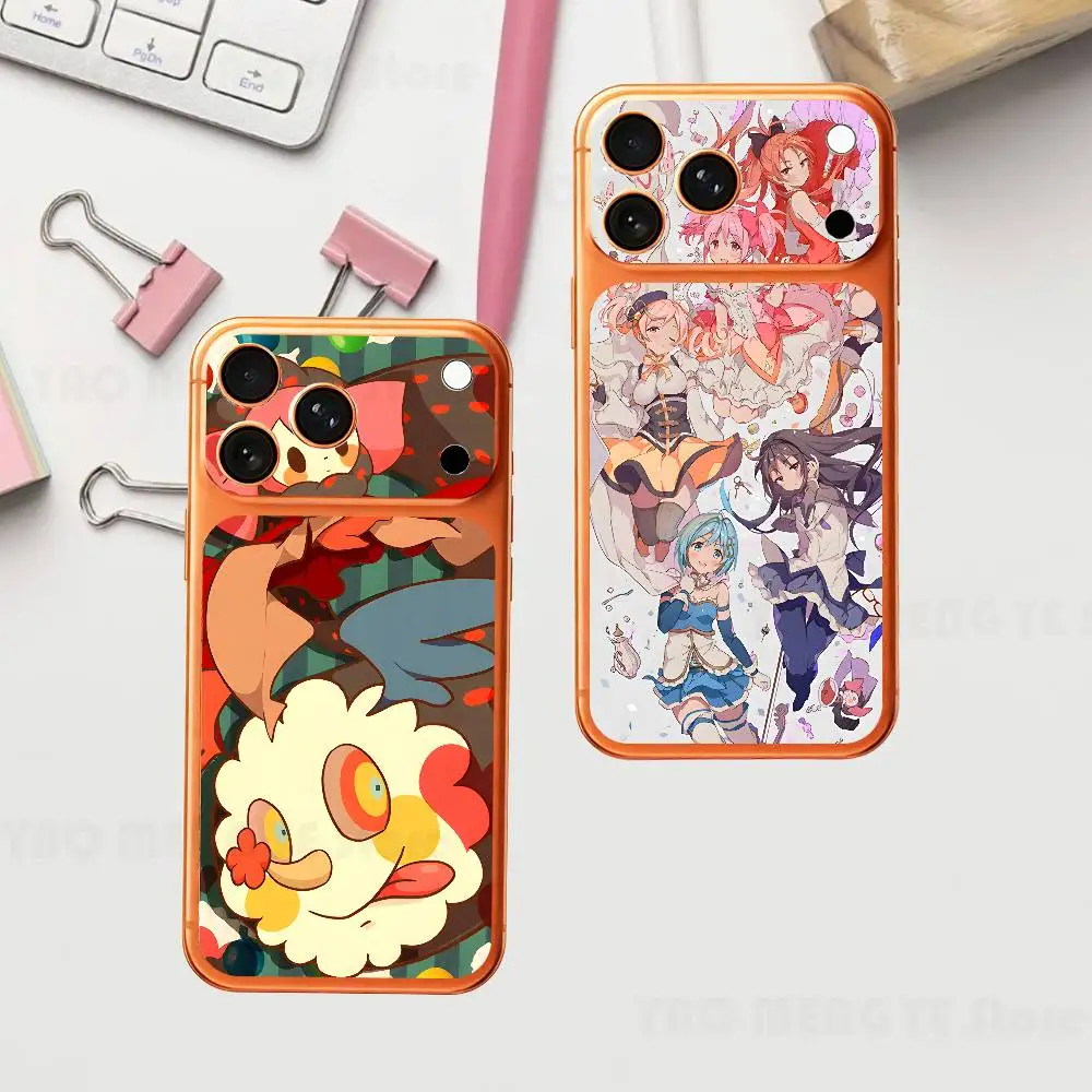 

Anime M-Madoka Magica For Iphone 17 Pro ProMax Back Protective Decorative Sticker Back Cover