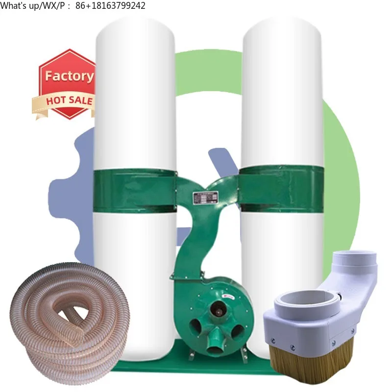 

CNC LY 2025 HOT Double Cylinder Bag Vacuum Cleaner Woodworking Dust Collector with Engraving Machine for Manufacturing Plant Use