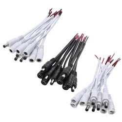 10pcs/set 5.5x2.1 Plug DC Male Female Cable Wire Connector for LED Strip Light LED Spotlight DC Plug Connectors