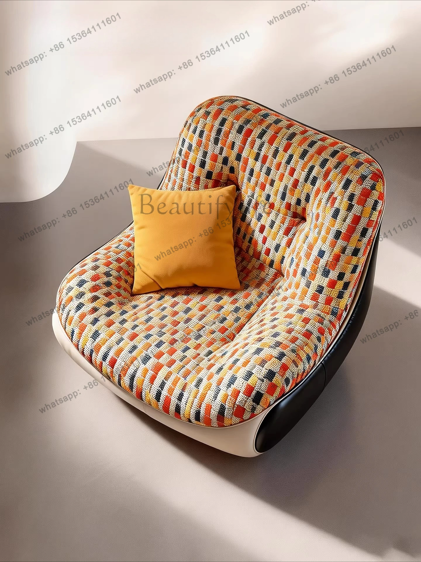 XX Original Single Sofa Chair Minimalist Rotatable High-end Living Room Small Apartment Lounge Chair