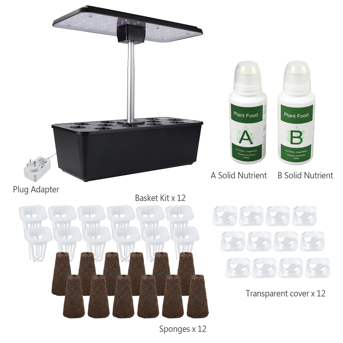 Hydroponics Growing System Indoor Germination Kit for Home Gardening LED AU PLUG