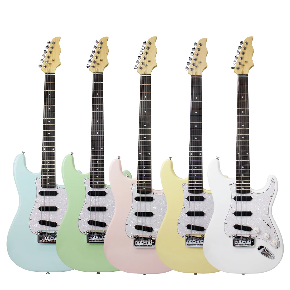 

HUASHENG Custom High Quality Handmade 39 Inch ST Electric Guitar For Proffeccional