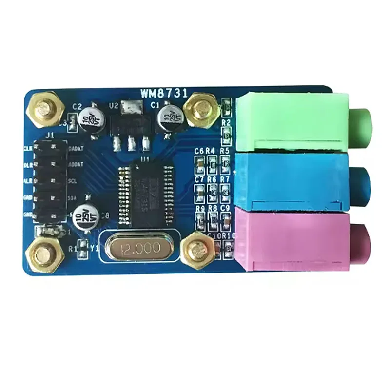 Audio sampling Audio module WM8731 circuit board Digital audio Microphone driver Headphone driver