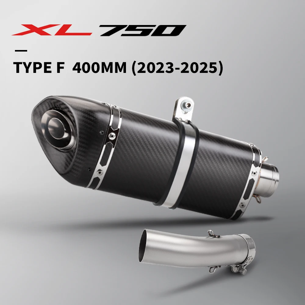 Motorcycle Exhaust Mid Link Pipe Slip‑On 51MM Muffler Connector For Honda XL750 Transalp CB750 Hornet XL 750 CB 750 2023‑2026