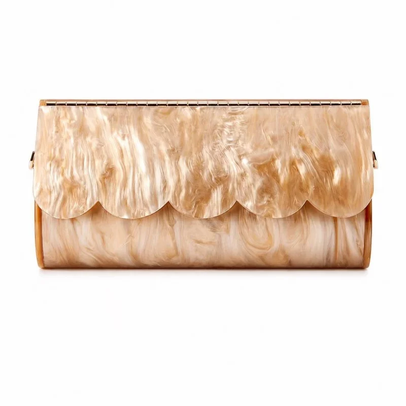 

Original Acrylic Flap Design Evening Bag New In Fashion Single Shoulder Chain Bag Wedding Cocktail Party Purse Banquet Phone Bag