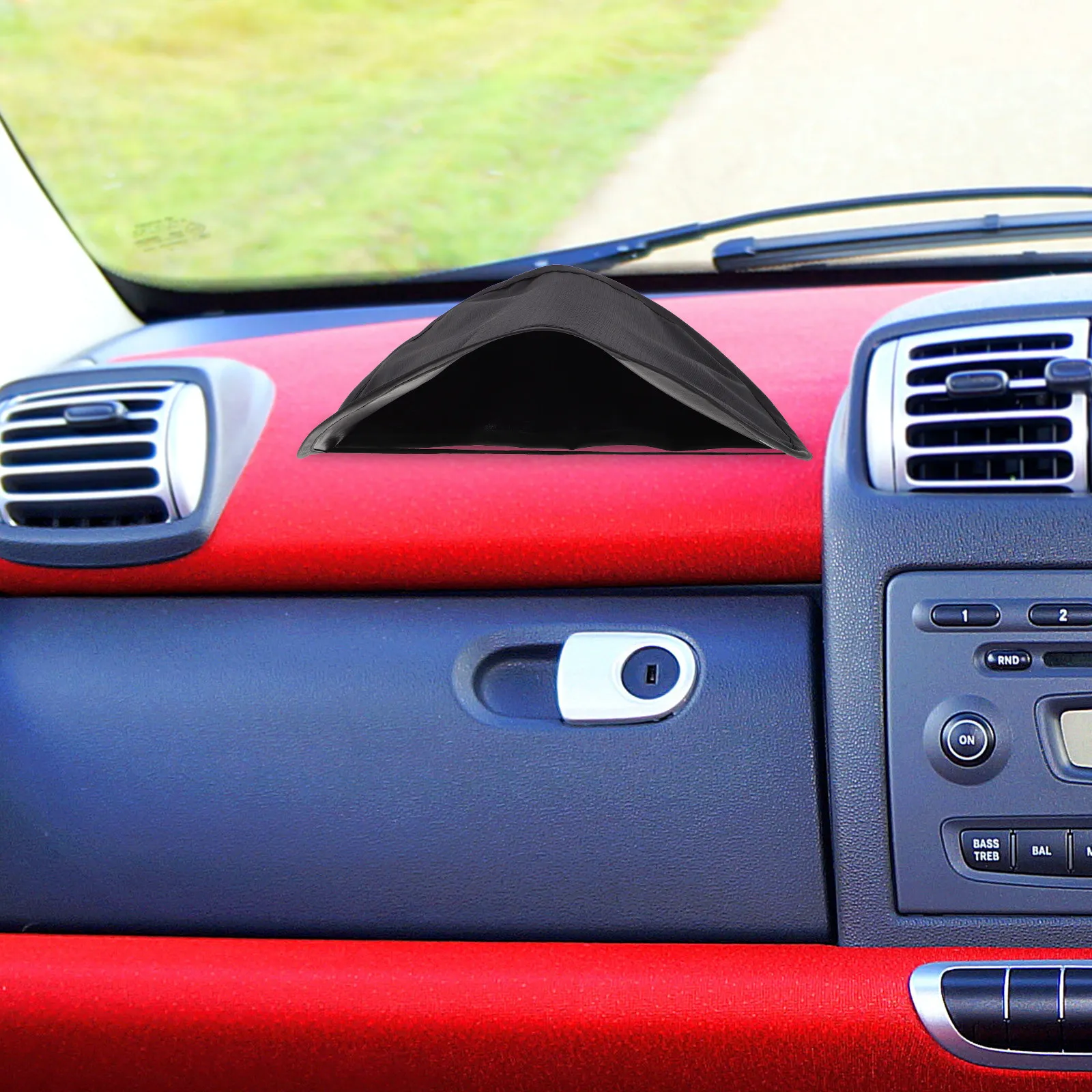 

Black Polyester Car Sunshade Foldable Cover Sunlight Shield Dashboard Sun Car Sunshade