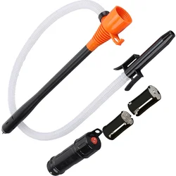 Electric Oil Pump Liquid Transfer Pump Powered Fuel Transfer Pump Outdoor Vehicle Fuel Gas Transfer Suction Pumps Accessories
