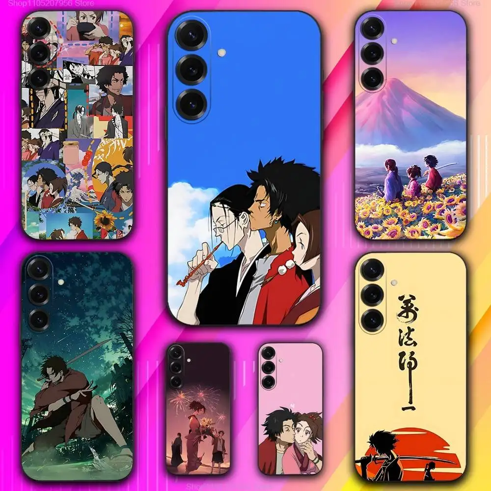 

S-Samurais Anime Champloo For Samsung A 73,72,71,53,52,51,41,40,30,22,21,13,12,Note 20,10,9 Ultra Pro 5G TPU Soft Phone Case
