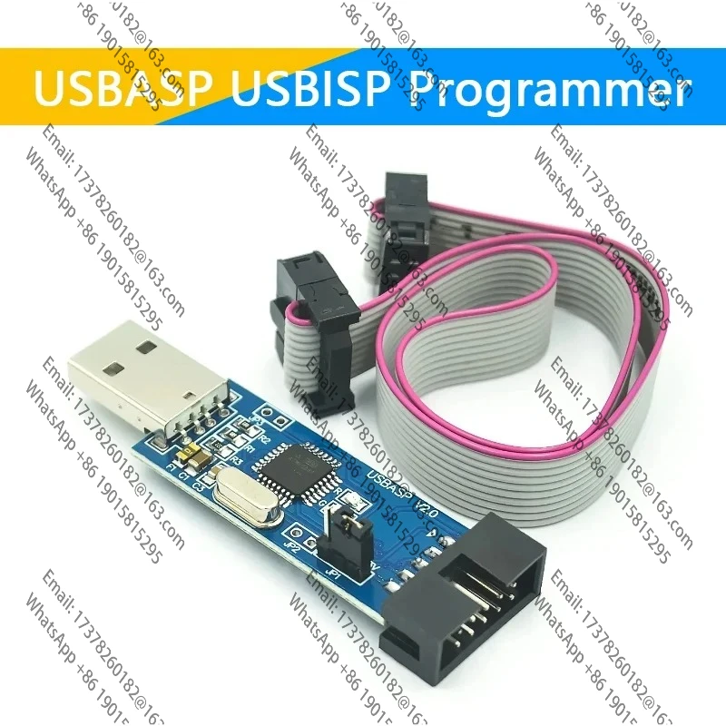 USBASP USBISP AVR программатор USB ISP USB ASP ATMEGA8 ATMEGA128 Поддержка Win7 64K 10-контактный разъем на 6-контактный адаптер