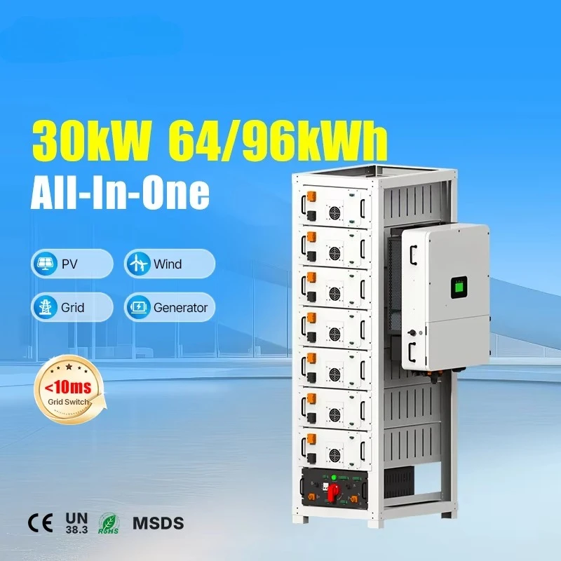 High Voltage Rack Mount All-in-One C&I ESS 64kWh 80kWh 96kWh 112kWh Energy Storage System