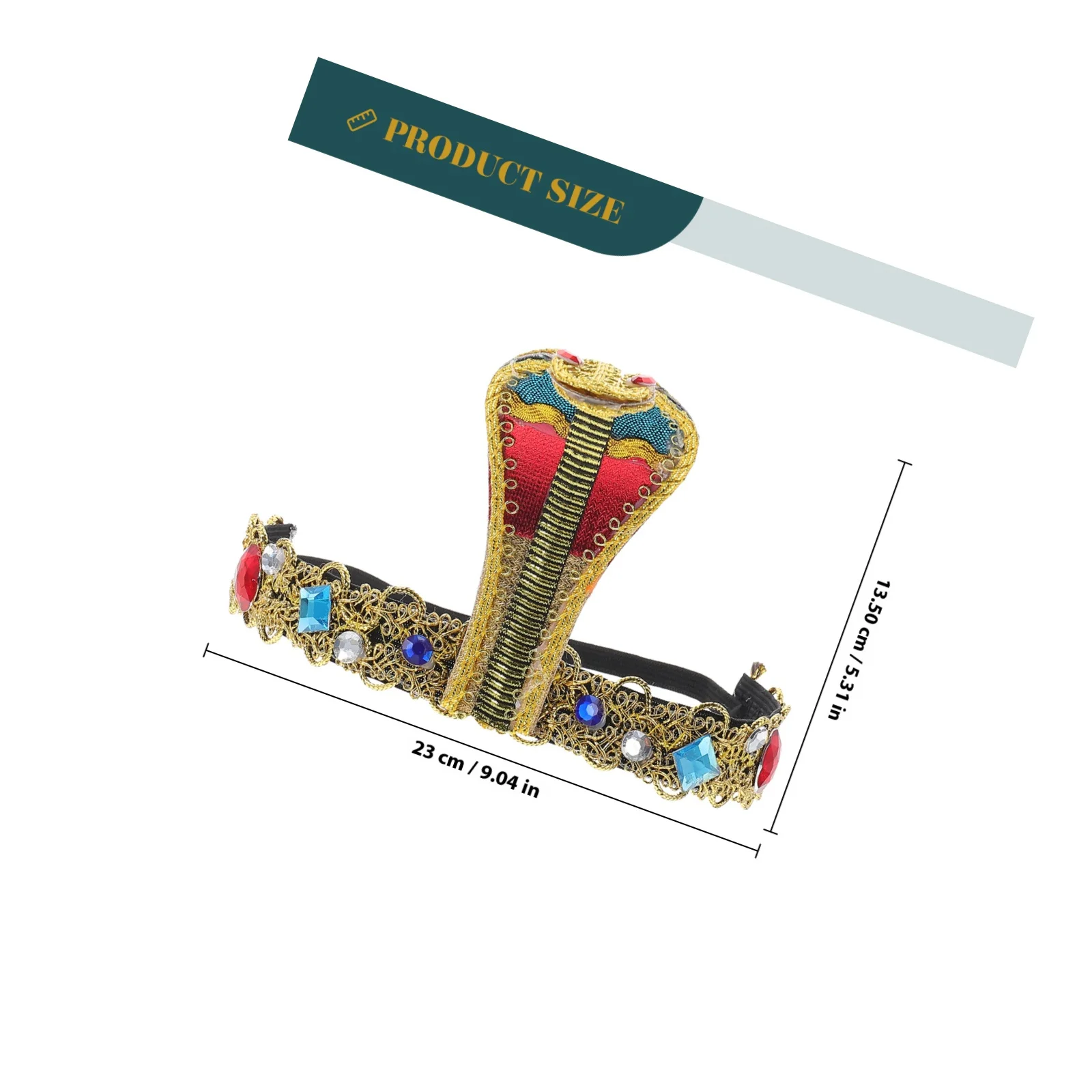 1 ensemble 1 ensemble de cerceaux de cheveux de serpent, Bracelets, casque égyptien pour Costume de fête d'halloween, accessoire de Cosplay réutilisable, accessoire de fête