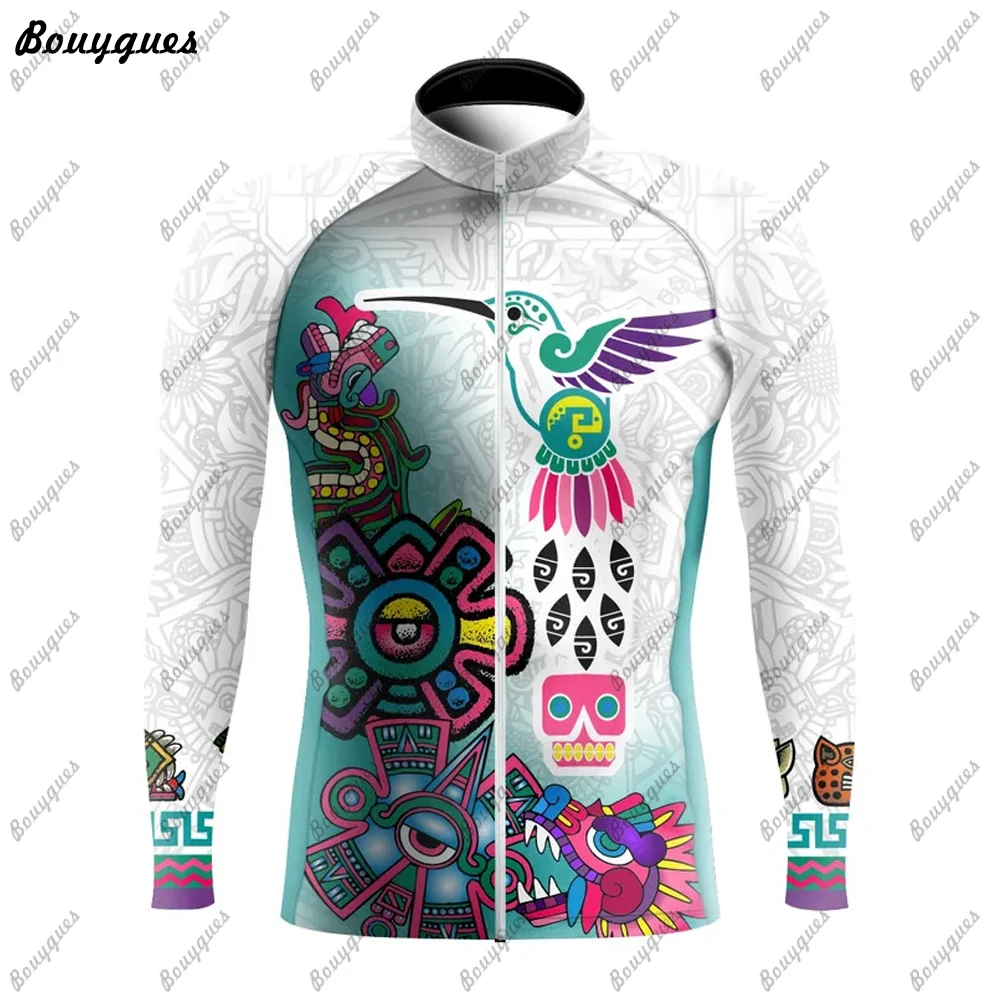 Winter Thermal Fleece And Thin Cycling Clothes Set Men Long Sleeves Jersey Suit Outdoor Riding Bike MTB Bib Pant Cycl Clothing