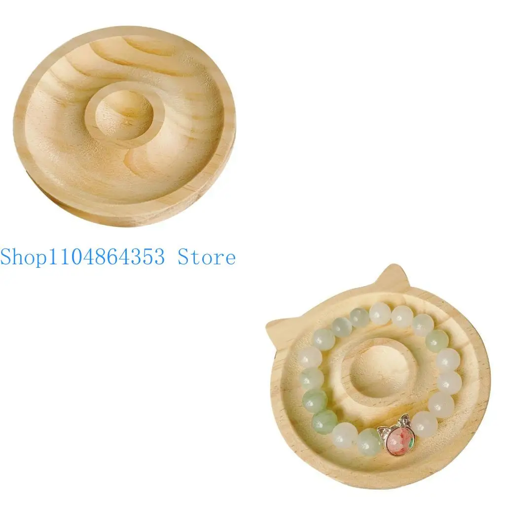 

652F Natural Board Jewelry Measuring Tools DIY Handmade Bracelet Necklace Beading Tray Jewelry Design Tray