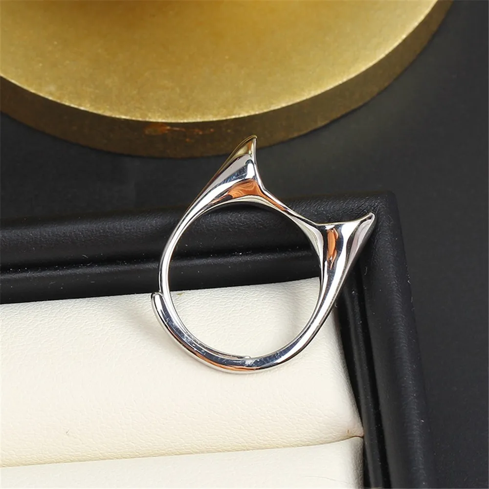 Solid S925 Sterling Silver Pearl Ring Settings Findings & Accessories  for Jewelry Making Bulk Wholesale Craft Supplies No Pearl