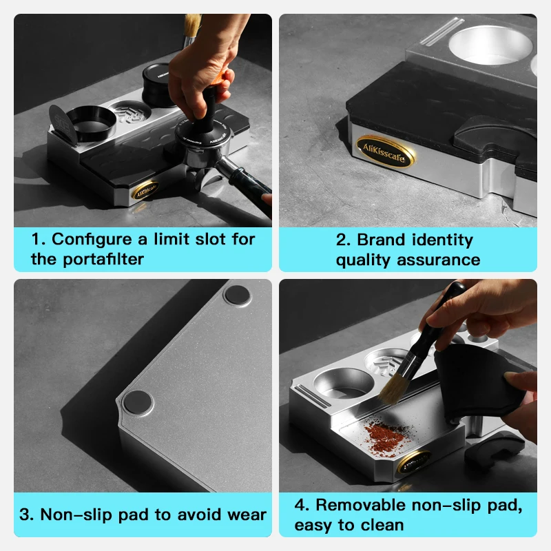 AliKisscafe Coffee Tamping Station Portafialter Holder 51mm 54mm 57 58mm for Delonghi Breville Espresso Accessory Barista Tools view 4