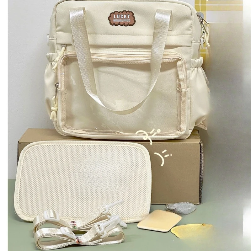 

Japanese Large-capacity, Versatile and Cute Transparent Bar Pain Bag (get 2 Shoulder Straps and 1 Tie Plate)