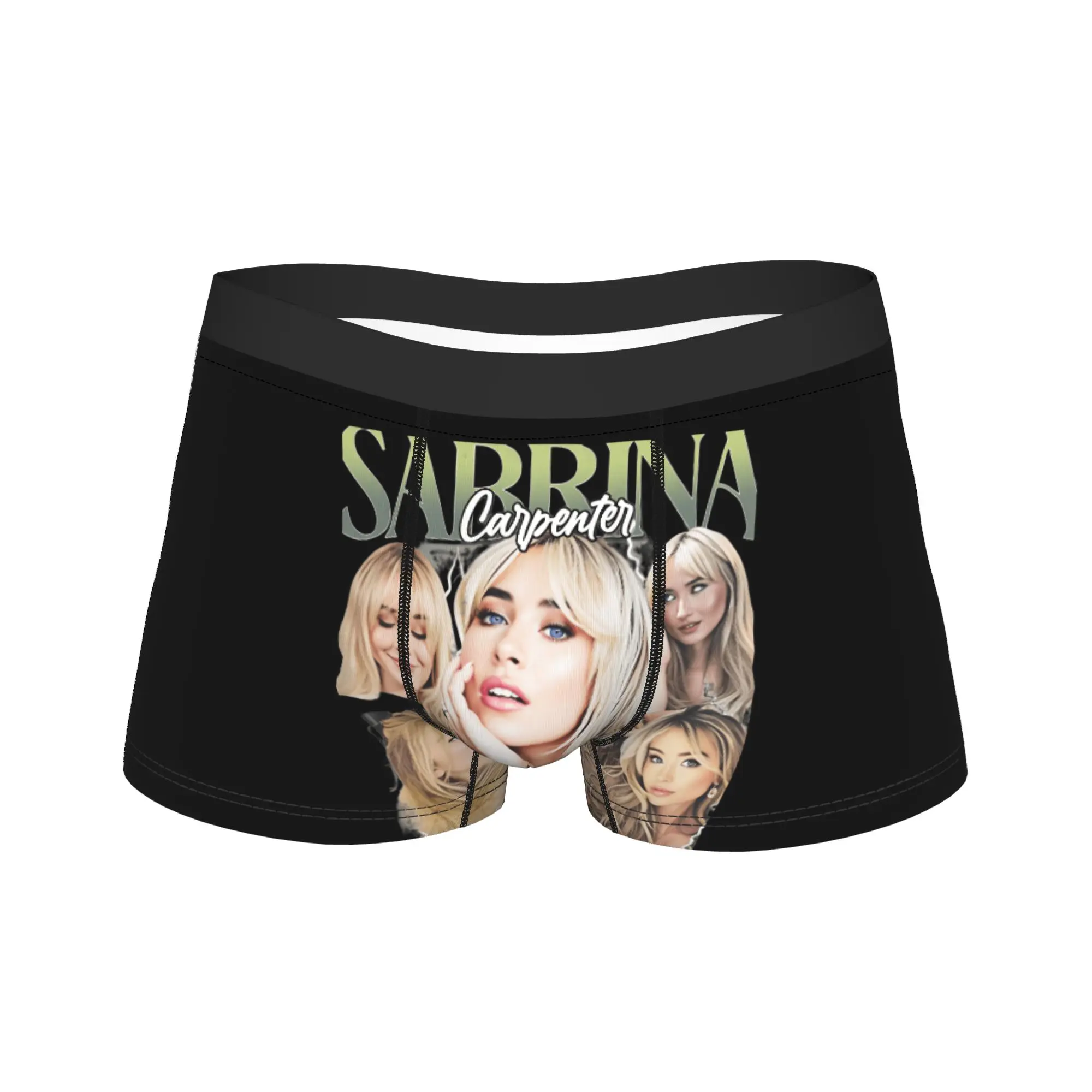 

Sabrina Carpenter American Singer Shorts Briefs Underwear Quality Male Classic Boxer Shorts Printed Plus Size Underpants