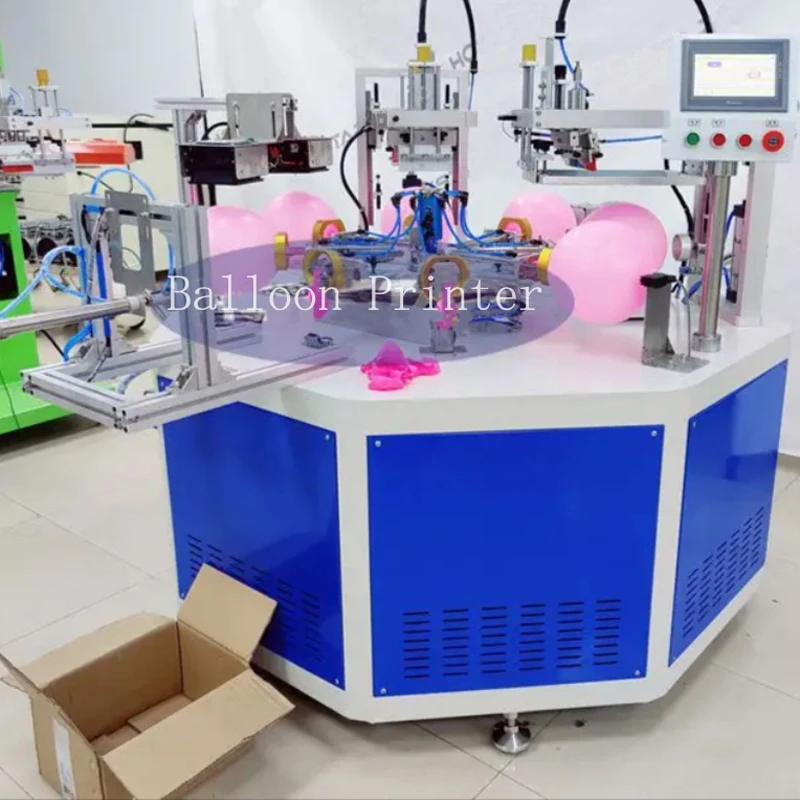 Automatic balloon printer 2 color latex balloon screen printing machine silk printing equipment for balloons