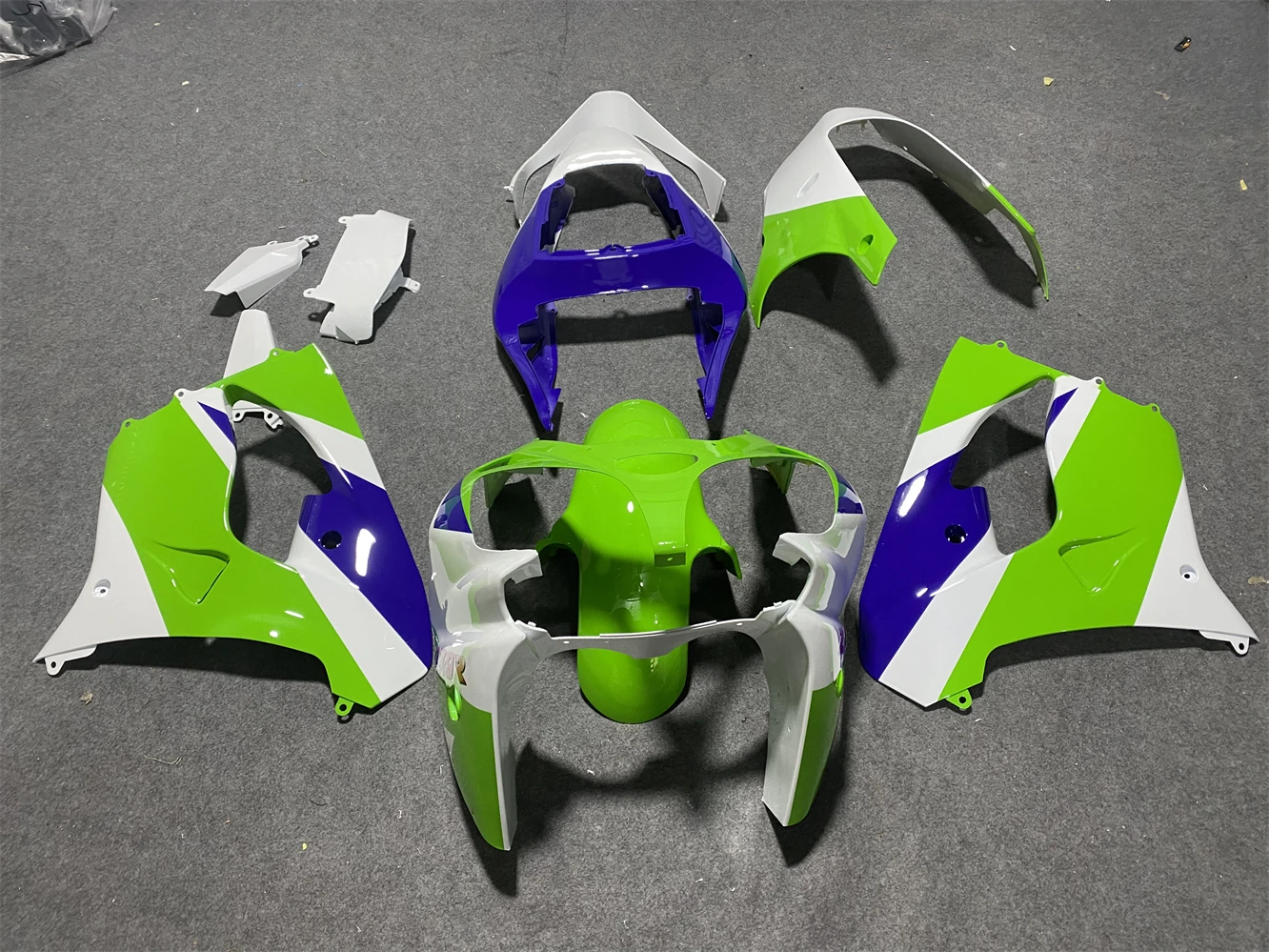 

Motorcycle Fairing Kit fits to ZX-9R 00 01 02 03 Year ZZR900-9R 2000 2001 2002 2003 Fairing Blue Green White motorcycle housing