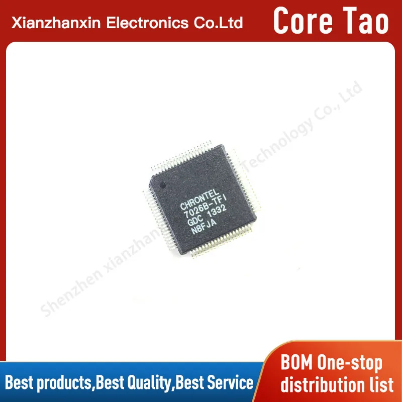 1PCS/LOT CH7026B-TF CH7026B 7026B-TF LQFP-80 Video output manager chip