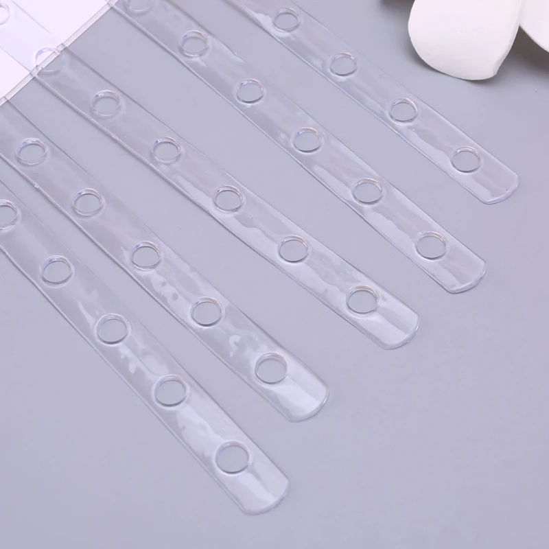 5Pcs Transparent Display Hanger Connector Strips Display Stable For Clothes Rack