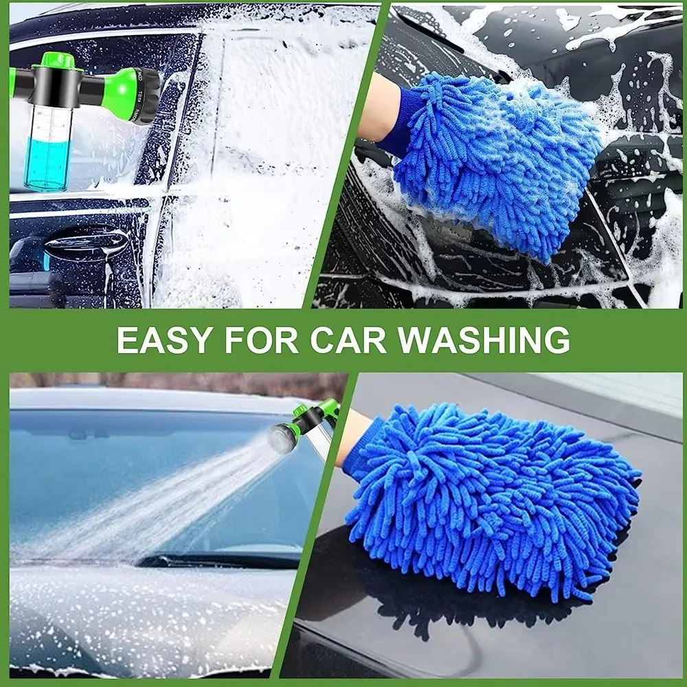 8 in 1 High Pressure Foam Pet Shower Gun With 100ML Tube Adjustable Nozzle Multifunction for Dog Cat Bath Garden Vehicle Washing