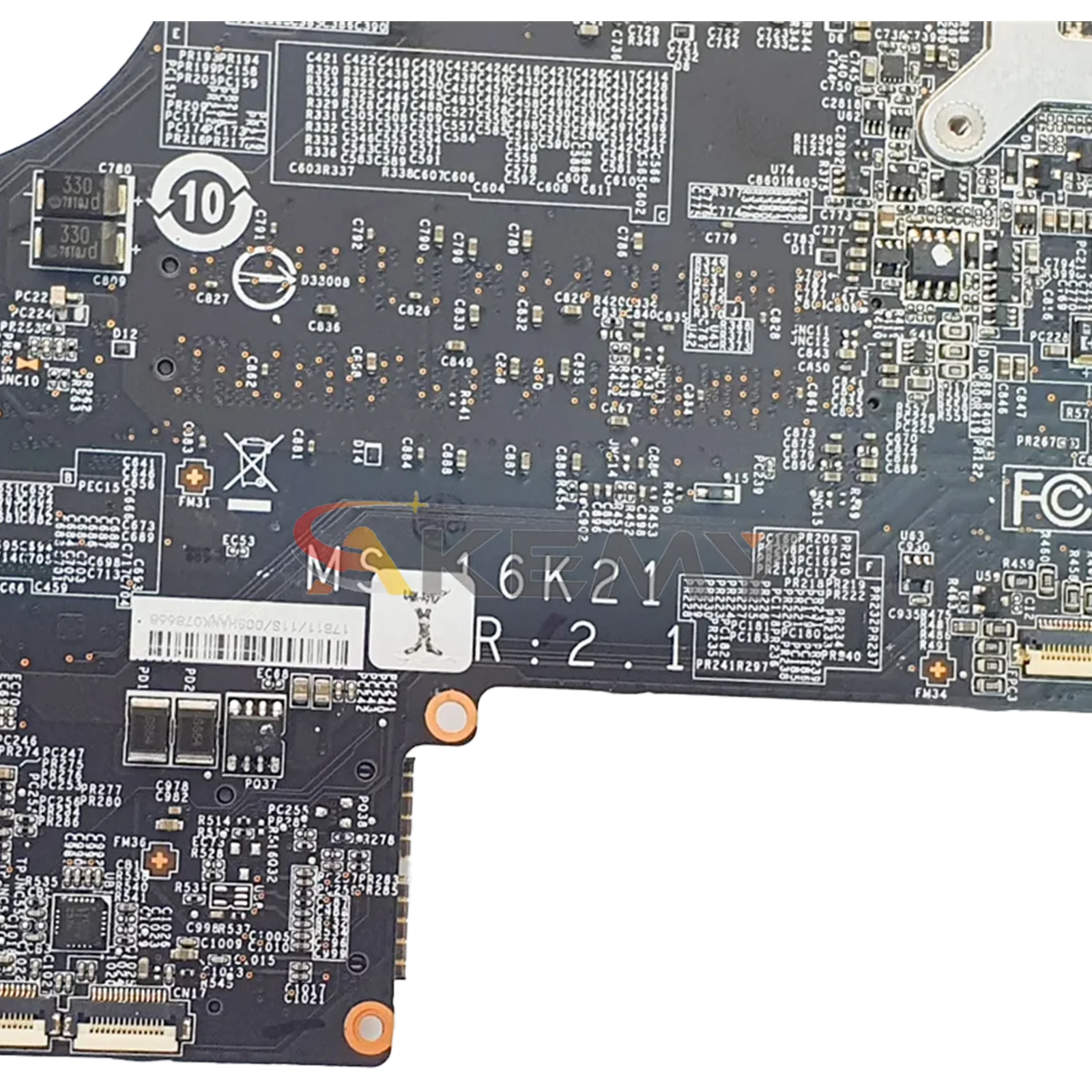 GS73VR Mainboard For MSI GS63VR WS63 WS63VR laptop motherboard MS-17B3 MS -16K21 MS-16K21 MS-16K2 CPU I7 Gen 6th/7th GTX1070