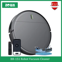 ZCWA Robot Vacuum Cleaner Auto Charging 6000Pa Power App Control Water Tank Wet Mopping Robot Vacuum Cleaner Electric Sweeper