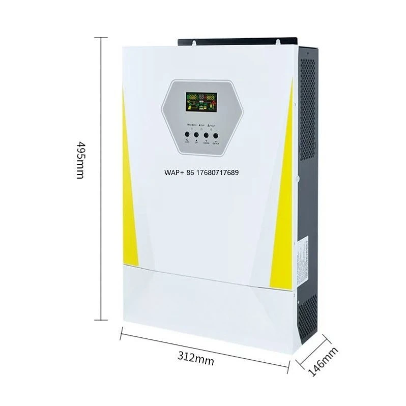 Solar Enhanced Phase-splitting Hybrid Inverter 220V/240V 6200W 48V Battery Single Output Pure Sine Wave