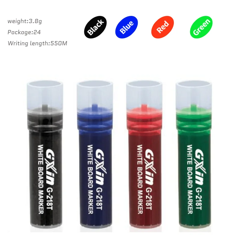 24 Pcs Of G-218T Whiteboard Marker Pen Refill Ink.Water-base，Easy Erase. High Capacity. Suitable For Teaching, Office, Non-toxic