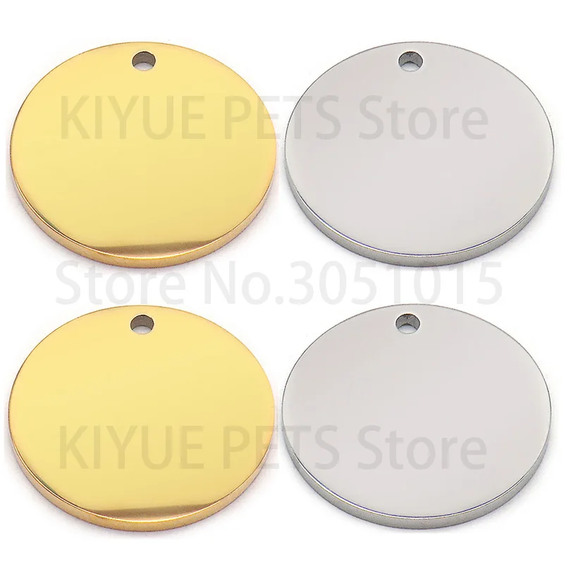 100 Stück/Set Gravierbare Edelstahl-Anhänger für Halsketten, Blanko-Platten zum Prägen von Etiketten für individuelle Logos, Haustier-ID-Anhänger, DIY-Schmuck – Detail 9