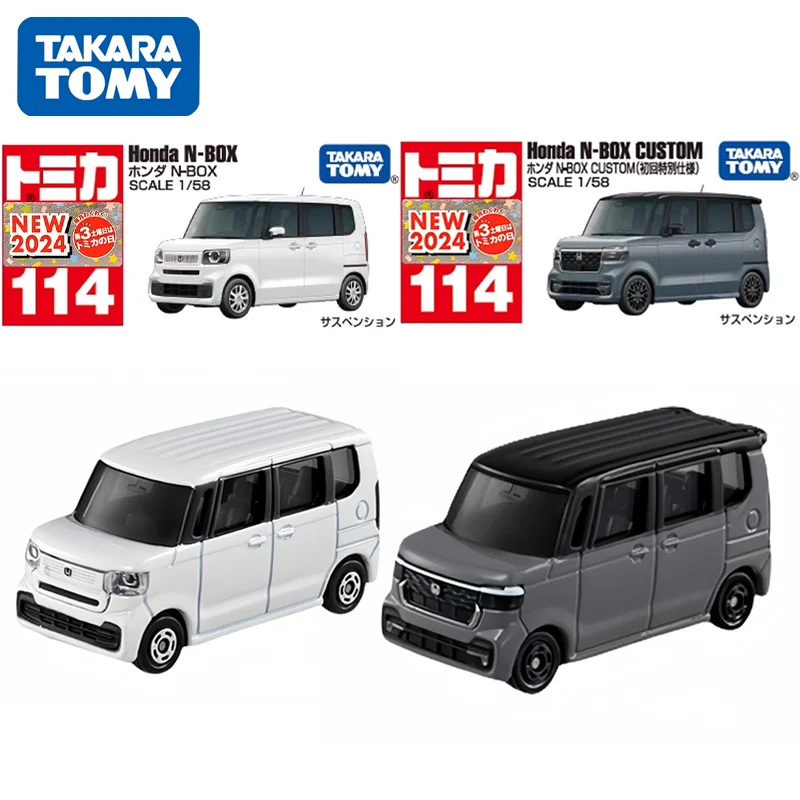 

TAKARA TOMY Tomica New NO.114 1/58 Honda N-BOX Mini Van Cars Alloy Toys Motor Vehicle Diecast Metal Model Gift for Children Boys