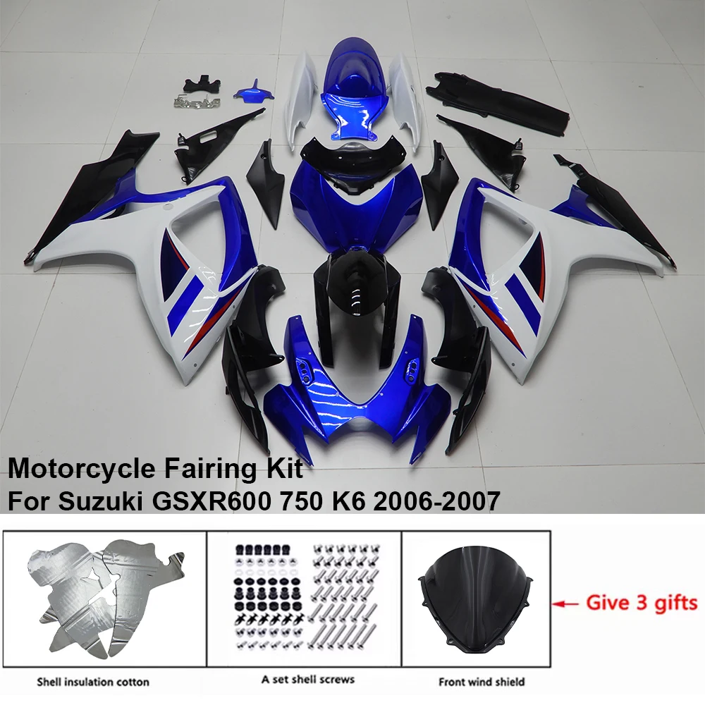 

S0606-116a Motorcycle Fairing Set Body Kit Plastic For Suzuki GSX-R600 R750 2006-2007 K6 K7 Accessories ABS Injection Bodywork