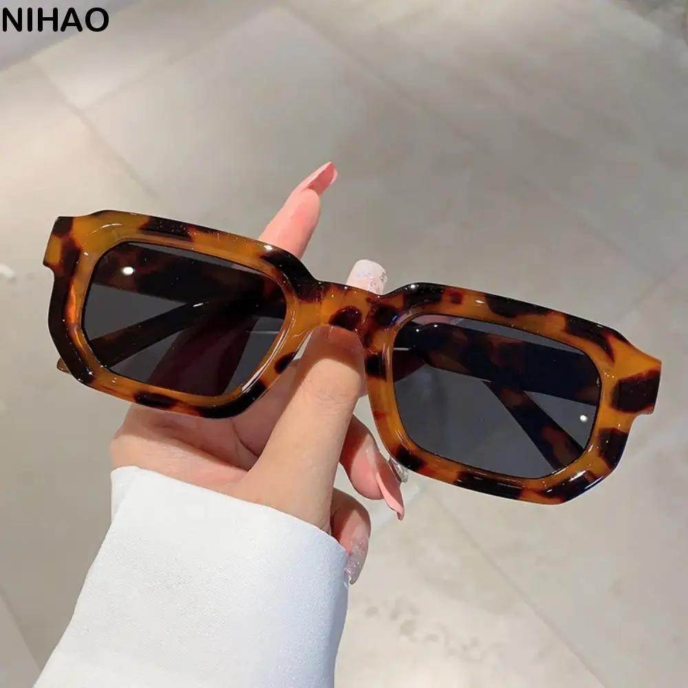 

UV Protection Small Frame Square Sunglasses UV400 Punk Women Sun Glasses Polygon Square Retro Eyewear Outdoor