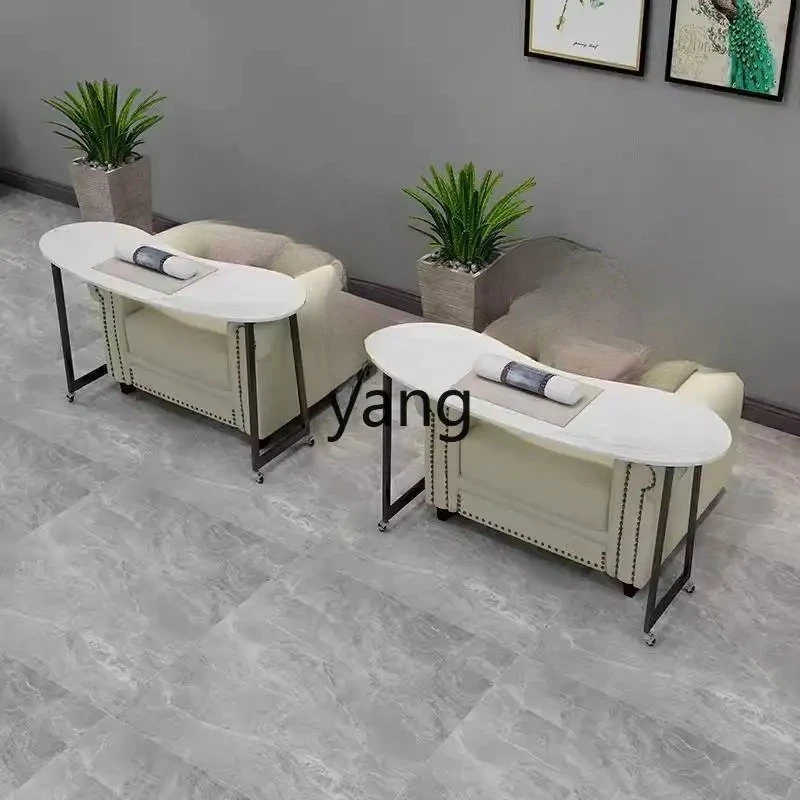 LTT removable manicure table single-layer Japanese manicure sofa table with wheels modern and simple