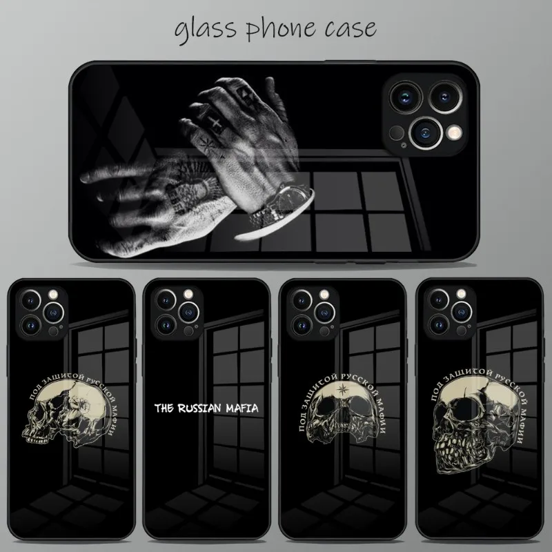 Russian Mafia Phone Case 2023 Hot Tempered Glass For IPhone 13Pro 14 13 12 11 Pro Max Mini X XR XSMax 8 7 6s Plus SE 2020 Cover