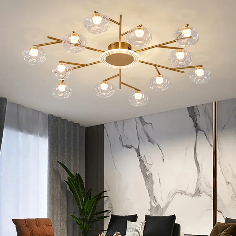 

Modern Glass Ball Led Pendant Lights for Living Dining Room Kitchen Food Tables Bedroom Chandelier Home Decor Lusters Luminaires